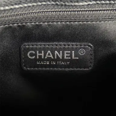 Chanel Pre-owned Chanel Grand Shopping Tote Black Caviar Silver Hardware | Thumbnail 10 Chanel Pre-owned Chanel Grand Shopping Tote Black Caviar Silver Hardware | Thumbnail 10