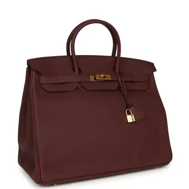 HERMÈS Pre-owned Hermes Birkin 40 Bordeaux Togo Gold Hardware | Thumbnail 2 HERMÈS Pre-owned Hermes Birkin 40 Bordeaux Togo Gold Hardware | Thumbnail 2