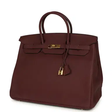 HERMÈS Pre-owned Hermes Birkin 40 Bordeaux Togo Gold Hardware | Thumbnail 5 HERMÈS Pre-owned Hermes Birkin 40 Bordeaux Togo Gold Hardware | Thumbnail 5