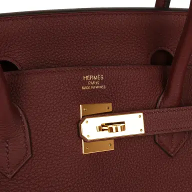 HERMÈS Pre-owned Hermes Birkin 40 Bordeaux Togo Gold Hardware | Thumbnail 7 HERMÈS Pre-owned Hermes Birkin 40 Bordeaux Togo Gold Hardware | Thumbnail 7