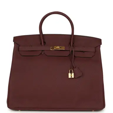HERMÈS Pre-owned Hermes Birkin 40 Bordeaux Togo Gold Hardware | Thumbnail 1 HERMÈS Pre-owned Hermes Birkin 40 Bordeaux Togo Gold Hardware | Thumbnail 1