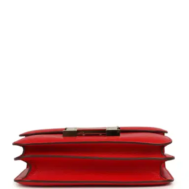 HERMÈS Pre-owned Hermes Constance 18 Rouge De Couer Chevre Mysore Permabrass Hardware | Thumbnail 6 HERMÈS Pre-owned Hermes Constance 18 Rouge De Couer Chevre Mysore Permabrass Hardware | Thumbnail 6