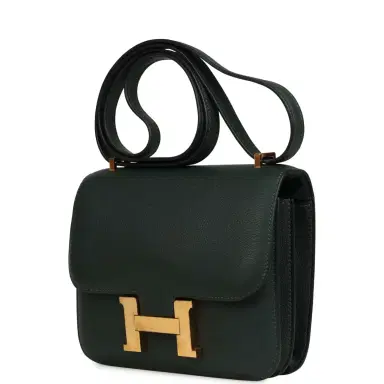 HERMÈS Pre-owned Hermes Constance 18 Vert Anglais Chevre Mysore Gold Hardware | Thumbnail 5 HERMÈS Pre-owned Hermes Constance 18 Vert Anglais Chevre Mysore Gold Hardware | Thumbnail 5