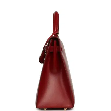 HERMÈS Vintage Hermes Kelly Sellier 32 Rouge Vif Box Gold Hardware | Thumbnail 3 HERMÈS Vintage Hermes Kelly Sellier 32 Rouge Vif Box Gold Hardware | Thumbnail 3