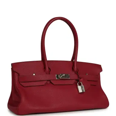 HERMÈS Vintage Hermes Shoulder Birkin 42 JPG Rubis Togo Palladium Hardware | Thumbnail 2 HERMÈS Vintage Hermes Shoulder Birkin 42 JPG Rubis Togo Palladium Hardware | Thumbnail 2