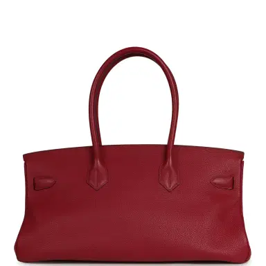 HERMÈS Vintage Hermes Shoulder Birkin 42 JPG Rubis Togo Palladium Hardware | Thumbnail 3 HERMÈS Vintage Hermes Shoulder Birkin 42 JPG Rubis Togo Palladium Hardware | Thumbnail 3