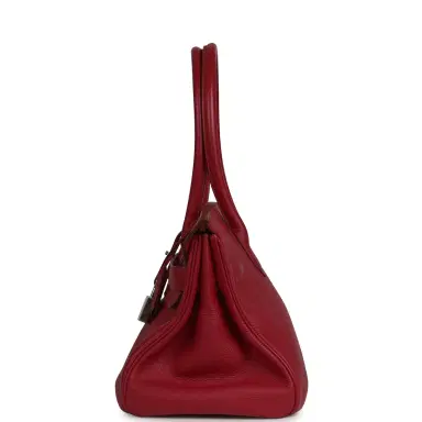 HERMÈS Vintage Hermes Shoulder Birkin 42 JPG Rubis Togo Palladium Hardware | Thumbnail 4 HERMÈS Vintage Hermes Shoulder Birkin 42 JPG Rubis Togo Palladium Hardware | Thumbnail 4