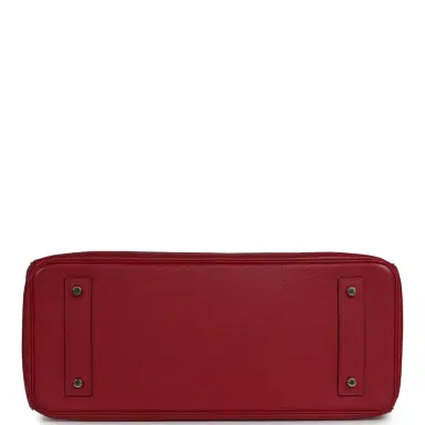 HERMÈS Vintage Hermes Shoulder Birkin 42 JPG Rubis Togo Palladium Hardware | Thumbnail 6 HERMÈS Vintage Hermes Shoulder Birkin 42 JPG Rubis Togo Palladium Hardware | Thumbnail 6