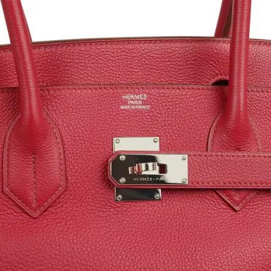 HERMÈS Vintage Hermes Shoulder Birkin 42 JPG Rubis Togo Palladium Hardware | Thumbnail 7 HERMÈS Vintage Hermes Shoulder Birkin 42 JPG Rubis Togo Palladium Hardware | Thumbnail 7