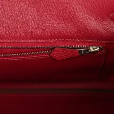 HERMÈS Vintage Hermes Shoulder Birkin 42 JPG Rubis Togo Palladium Hardware | Thumbnail 8 HERMÈS Vintage Hermes Shoulder Birkin 42 JPG Rubis Togo Palladium Hardware | Thumbnail 8