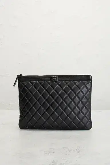 Chanel Chanel Lambskin Boy O Case Clutch | Thumbnail 2 Chanel Chanel Lambskin Boy O Case Clutch | Thumbnail 2