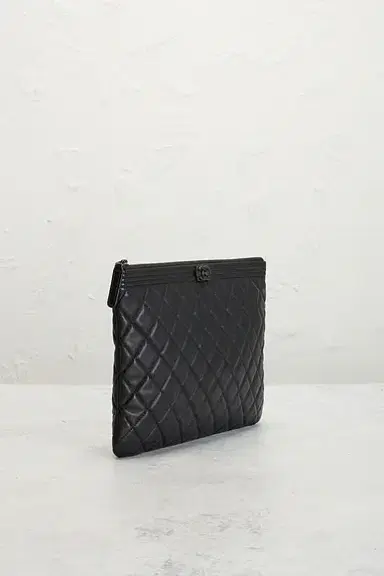 Chanel Chanel Lambskin Boy O Case Clutch | Thumbnail 4 Chanel Chanel Lambskin Boy O Case Clutch | Thumbnail 4
