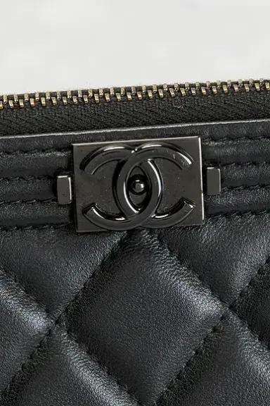 Chanel Chanel Lambskin Boy O Case Clutch | Thumbnail 6 Chanel Chanel Lambskin Boy O Case Clutch | Thumbnail 6