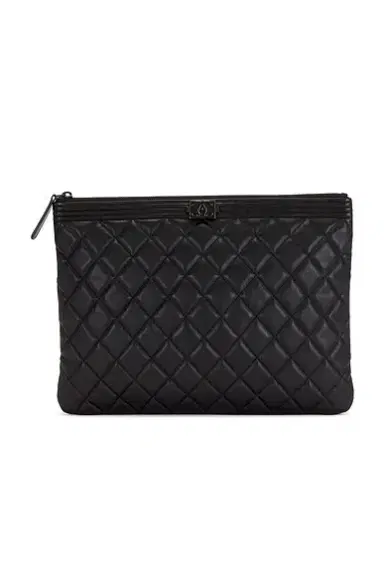 Chanel Chanel Lambskin Boy O Case Clutch | Thumbnail 1 Chanel Chanel Lambskin Boy O Case Clutch | Thumbnail 1