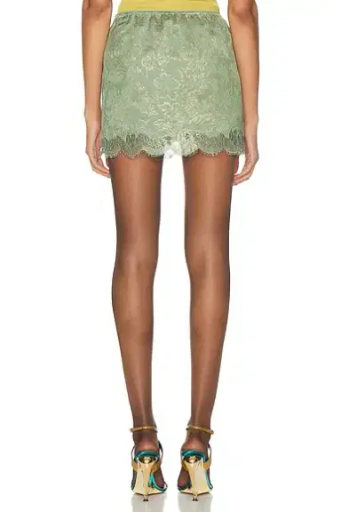 Saint Laurent Floral Jacquard Mini Skirt | Thumbnail 4 Saint Laurent Floral Jacquard Mini Skirt | Thumbnail 4