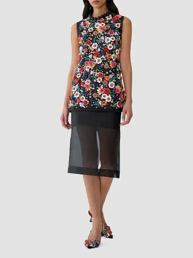 Carolina Herrera Women's Silk Semi-Sheer Skirt | Thumbnail 2 Carolina Herrera Women's Silk Semi-Sheer Skirt | Thumbnail 2