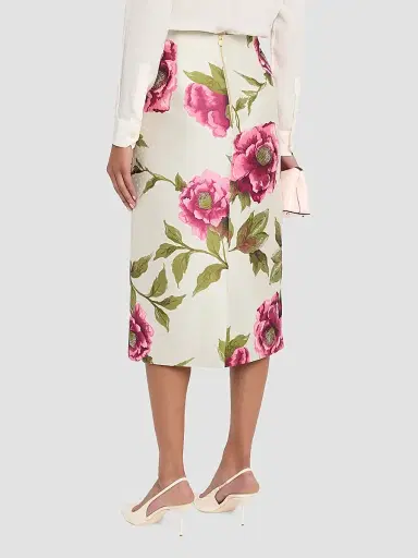 Carolina Herrera Women's Floral Pencil Midi Skirt - Multi | Thumbnail 3 Carolina Herrera Women's Floral Pencil Midi Skirt - Multi | Thumbnail 3
