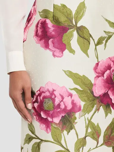 Carolina Herrera Women's Floral Pencil Midi Skirt - Multi | Thumbnail 5 Carolina Herrera Women's Floral Pencil Midi Skirt - Multi | Thumbnail 5
