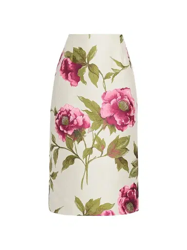 Carolina Herrera Women's Floral Pencil Midi Skirt - Multi | Thumbnail 1 Carolina Herrera Women's Floral Pencil Midi Skirt - Multi | Thumbnail 1