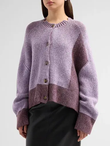 3.1 Phillip Lim Women's Colorblocked Rib-Knit Oversized Cardigan | Thumbnail 4 3.1 Phillip Lim Women's Colorblocked Rib-Knit Oversized Cardigan | Thumbnail 4