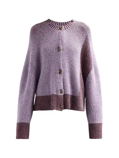 3.1 Phillip Lim Women's Colorblocked Rib-Knit Oversized Cardigan | Thumbnail 1 3.1 Phillip Lim Women's Colorblocked Rib-Knit Oversized Cardigan | Thumbnail 1