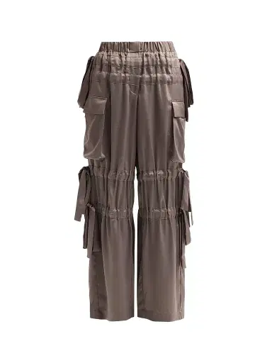 Aknvas Women's Odin Satin Trousers - Steel Grey | Thumbnail 1 Aknvas Women's Odin Satin Trousers - Steel Grey | Thumbnail 1