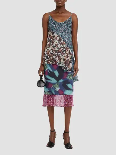 Dries Van Noten Women's Crisanna Printed Silk Asymmetric Top | Thumbnail 2 Dries Van Noten Women's Crisanna Printed Silk Asymmetric Top | Thumbnail 2