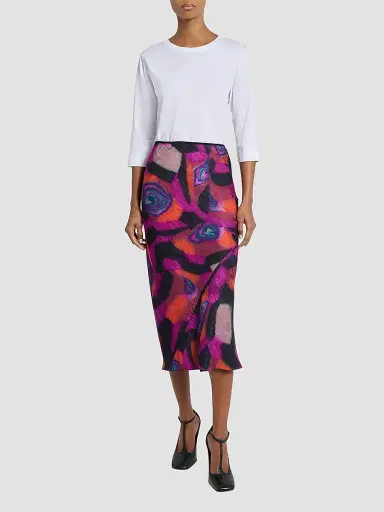 Dries Van Noten Women's Sati Abstract Midi Skirt | Thumbnail 2 Dries Van Noten Women's Sati Abstract Midi Skirt | Thumbnail 2