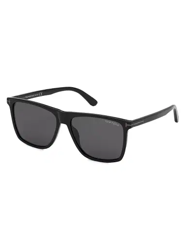 Tom Ford Men's Fletcher T Square Acetate 57MM Sunglasses - Black | Thumbnail 2 Tom Ford Men's Fletcher T Square Acetate 57MM Sunglasses - Black | Thumbnail 2