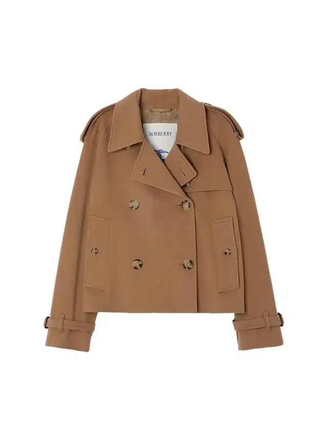 Women's Mayfair Cashmere Crop Trench Jacket - Camel Women's Mayfair Cashmere Crop Trench Jacket - Camel