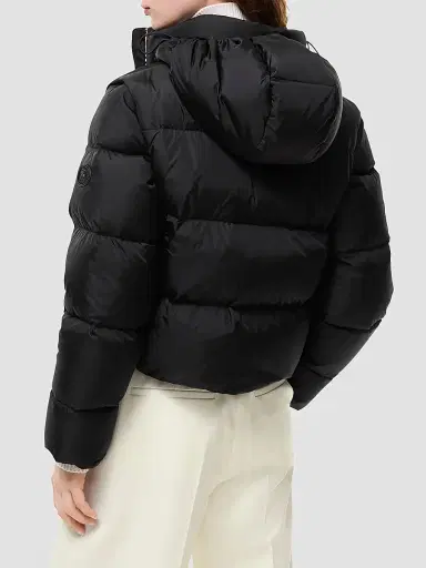 Burberry Women's Langdale Hooded Convertible Puffer Jacket - Black | Thumbnail 3 Burberry Women's Langdale Hooded Convertible Puffer Jacket - Black | Thumbnail 3