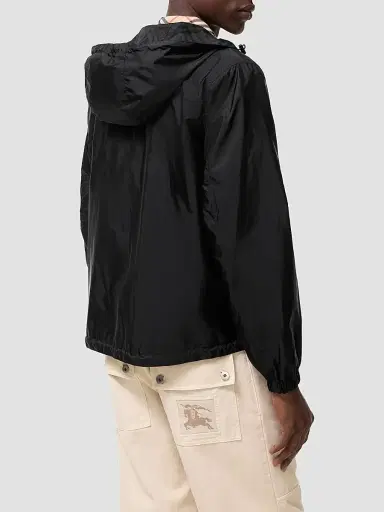 Burberry Men's Newport Check Windbreaker Jacket - Black Ip Check | Thumbnail 3 Burberry Men's Newport Check Windbreaker Jacket - Black Ip Check | Thumbnail 3