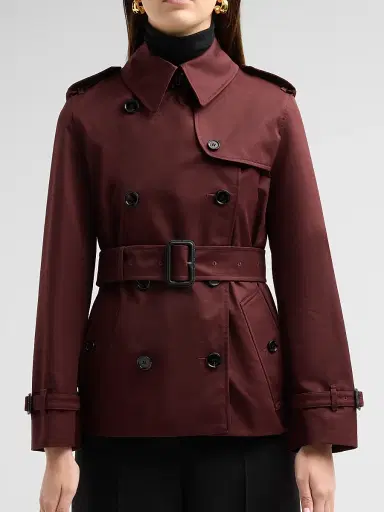 Burberry Women's Lakefield Garbadine Trench Jacket - Mahogany | Thumbnail 5 Burberry Women's Lakefield Garbadine Trench Jacket - Mahogany | Thumbnail 5