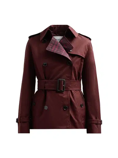 Burberry Women's Lakefield Garbadine Trench Jacket - Mahogany | Thumbnail 1 Burberry Women's Lakefield Garbadine Trench Jacket - Mahogany | Thumbnail 1
