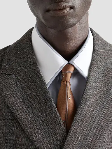 Prada Men's Double-Breasted Wool Suit - Grey | Thumbnail 3 Prada Men's Double-Breasted Wool Suit - Grey | Thumbnail 3