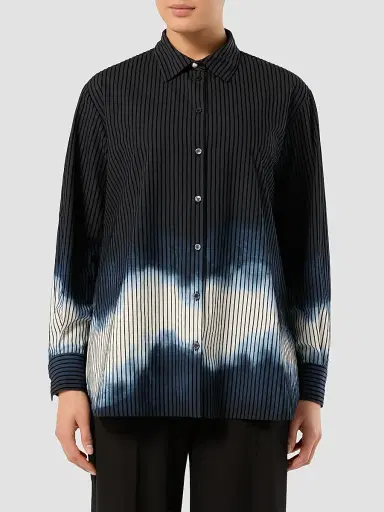 Marina Rinaldi Women's Poplin Shirt - Blue Black - Size 20 | Thumbnail 3 Marina Rinaldi Women's Poplin Shirt - Blue Black - Size 20 | Thumbnail 3