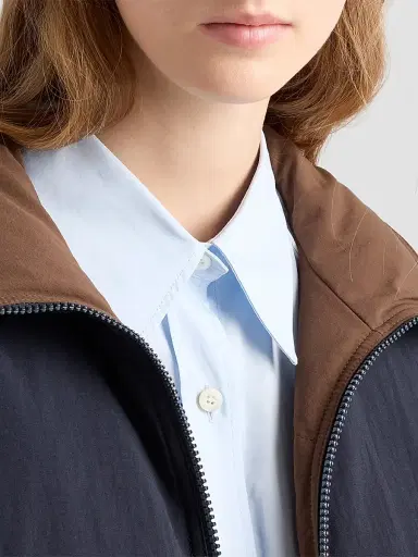Prada Women's Reversible Nylon Down Jacket | Thumbnail 4 Prada Women's Reversible Nylon Down Jacket | Thumbnail 4