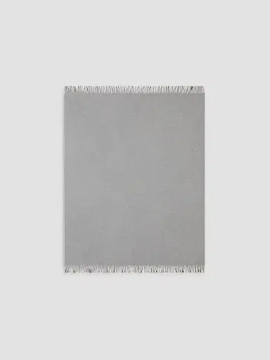 Brunello Cucinelli Two-Tone Silk Double Cloth Throw with Fringe | Thumbnail 2 Brunello Cucinelli Two-Tone Silk Double Cloth Throw with Fringe | Thumbnail 2