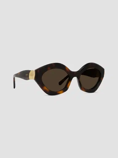 Loewe Women's Coil 53MM Geometric Cat-Eye Sunglasses - Brown | Thumbnail 8 Loewe Women's Coil 53MM Geometric Cat-Eye Sunglasses - Brown | Thumbnail 8