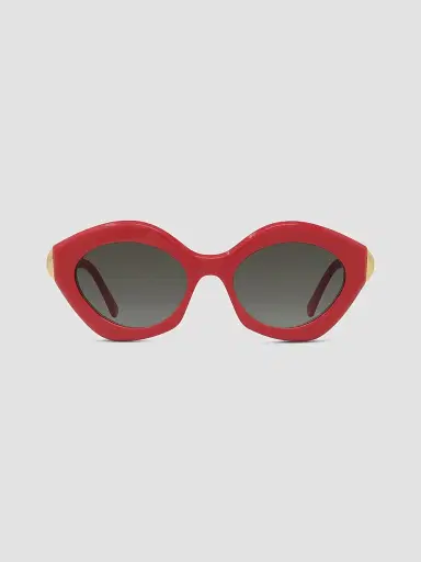 Loewe Women's Coil 53MM Geometric Cat-Eye Sunglasses - Red | Thumbnail 2 Loewe Women's Coil 53MM Geometric Cat-Eye Sunglasses - Red | Thumbnail 2