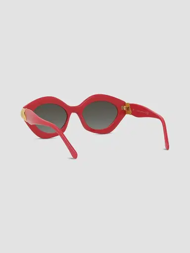 Loewe Women's Coil 53MM Geometric Cat-Eye Sunglasses - Red | Thumbnail 4 Loewe Women's Coil 53MM Geometric Cat-Eye Sunglasses - Red | Thumbnail 4