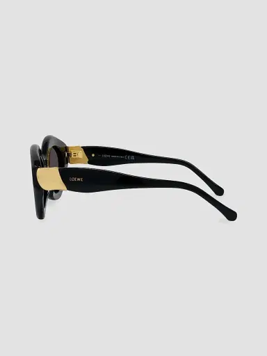 Loewe Women's Coil 53MM Geometric Cat-Eye Sunglasses - Black | Thumbnail 3 Loewe Women's Coil 53MM Geometric Cat-Eye Sunglasses - Black | Thumbnail 3