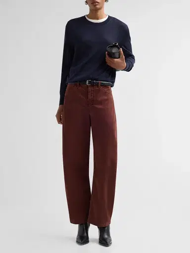 Nili Lotan Women's Verit Cashmere-Silk Sweater - Midnight | Thumbnail 2 Nili Lotan Women's Verit Cashmere-Silk Sweater - Midnight | Thumbnail 2