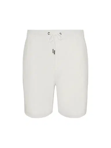 Onia Men's Stretch Linen-Blend Drawstring Shorts - White | Thumbnail 1 Onia Men's Stretch Linen-Blend Drawstring Shorts - White | Thumbnail 1