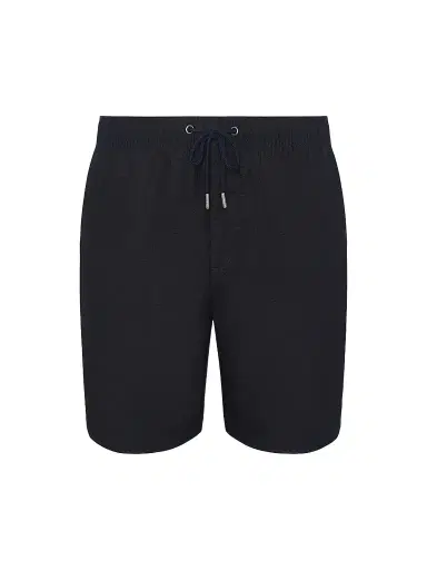 Onia Men's Stretch Linen-Blend Drawstring Shorts - Midnight | Thumbnail 1 Onia Men's Stretch Linen-Blend Drawstring Shorts - Midnight | Thumbnail 1