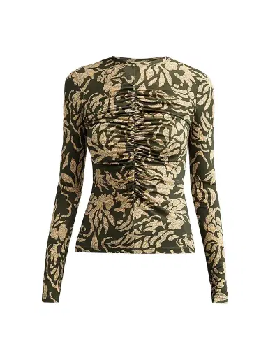 Ulla Johnson Women's Asha Floral Jersey Top | Thumbnail 1 Ulla Johnson Women's Asha Floral Jersey Top | Thumbnail 1