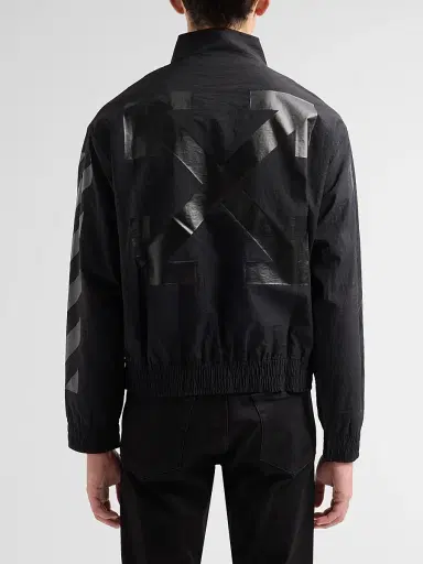 Off-White Men's Glossy Arrow Nylon Track Jacket | Thumbnail 3 Off-White Men's Glossy Arrow Nylon Track Jacket | Thumbnail 3