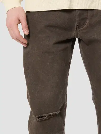 Purple Brand Men's Overdye Destroyed Straight Jeans | Thumbnail 3 Purple Brand Men's Overdye Destroyed Straight Jeans | Thumbnail 3