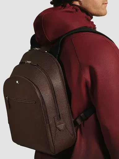 Montblanc Men's Sartorial Leather Backpack | Thumbnail 2 Montblanc Men's Sartorial Leather Backpack | Thumbnail 2