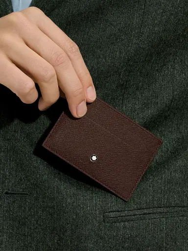 Montblanc Men's Sartorial Leather Card Holder | Thumbnail 2 Montblanc Men's Sartorial Leather Card Holder | Thumbnail 2